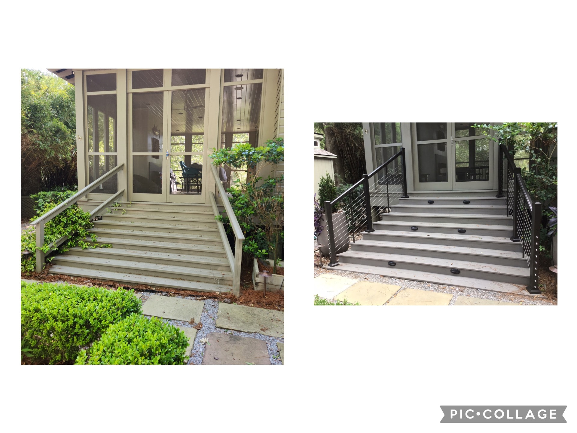 Deck stairs renovation